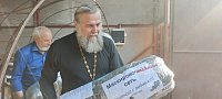 Отправка гуманитарного груза на СВО из Преображенского храма микрорайона Саввино