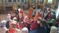 Молебен на начало доброго дела с добровольцем Патриаршей гуманитарной миссии в Саввино