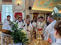 Архиерейское богослужение в Покровском храме Балашихи