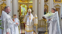 Архиерейское богослужение в Покровском храме Балашихи
