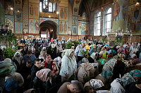Престольный праздник в Троицком соборе города Щёлково