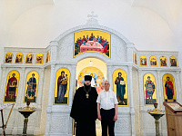 Посещение строящегося Георгиевского храма города Павловский Посад
