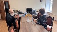 Встреча епископа Николая с Уполномоченным по правам ребёнка в Московской области