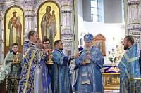 Архиерейское богослужение в Тихвинском храме Ногинска