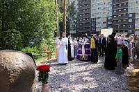 Освящение закладного камня в основание храма Собора новомучеников Богородских в Ногинске