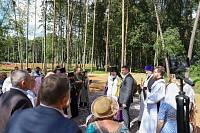 Освящение закладного камня в основание храма Собора новомучеников Богородских в Ногинске