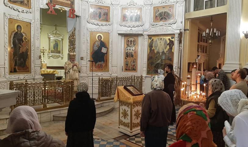 Архиерейское богослужение в Преображенском кафедральном соборе Балашихи