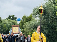 Крестный ход и молебен в деревне Грибаново