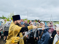 Крестный ход и молебен в деревне Грибаново