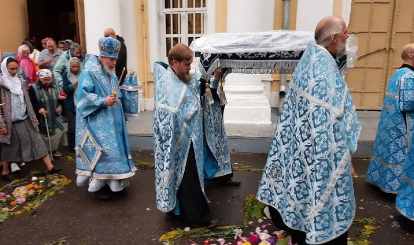 Чин погребения Пресвятой Богородицы в Преображенском кафедральном соборе Балашихи