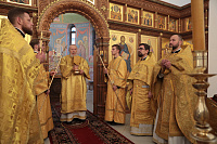 Архиерейское богослужение в Почаевском храме Балашихи 