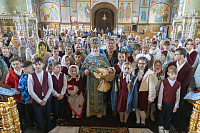 Соборное богослужение в Троицком соборе города Щёлково