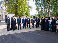 Открытие памятника П. А. Румянцеву в деревне Павлино