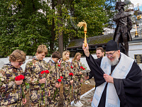 Открытие памятника П. А. Румянцеву в деревне Павлино
