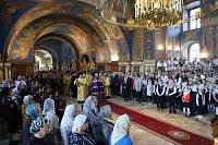 Архиерейское богослужение в Богоявленском соборе Ногинска