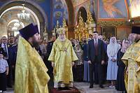 Архиерейское богослужение в Богоявленском соборе Ногинска