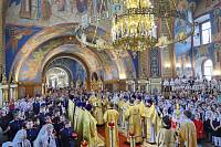 Архиерейское богослужение в Богоявленском соборе Ногинска