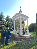Молебен в 75-й части МЧС Балашихи