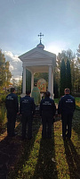 Молебен в 75-й части МЧС Балашихи