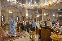 Архиерейское богослужение в Троицком храме Реутова