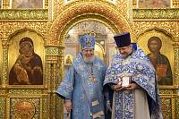 Архиерейское богослужение в Троицком храме Реутова
