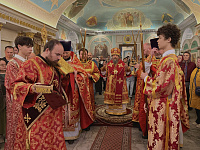 Архиерейское богослужение в Покровском храме Балашихи